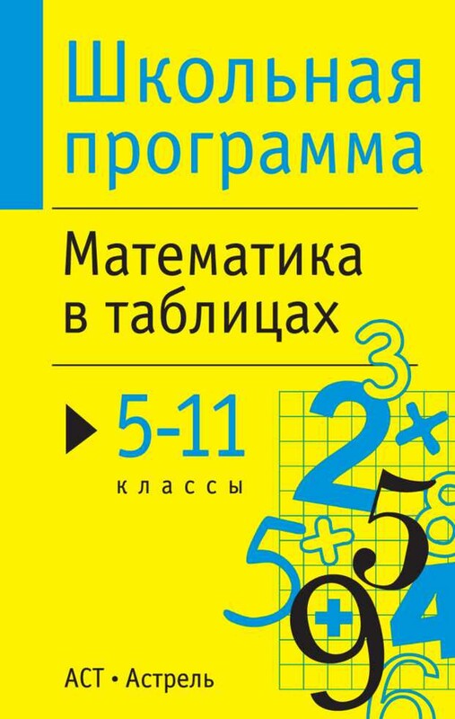 ЕГЭ. Математика в таблицах. 10-11 классы