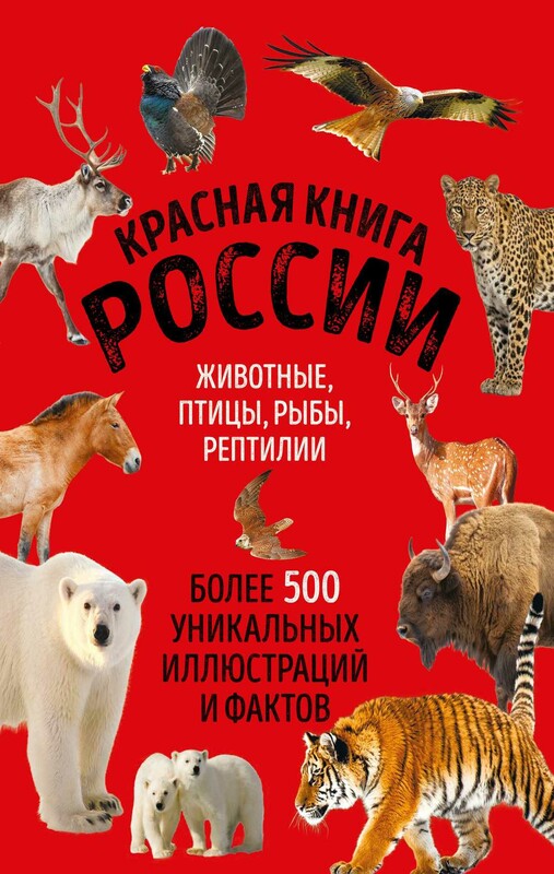 Красная книга России. Животные, птицы, рыбы, рептилии. Более 500 уникальных иллюстраций и фактов