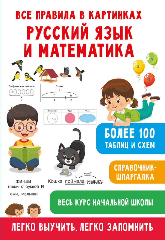 Все правила в картинках. Русский язык и математика